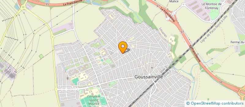 localisation de l'entreprise MONSIEUR KHALED ATWA  GOUSSAINVILLE