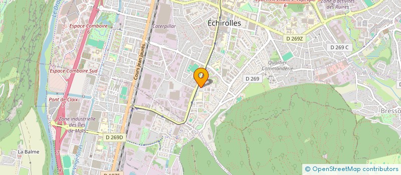 localisation de l'entreprise MONSIEUR KHALED AYAD  ECHIROLLES