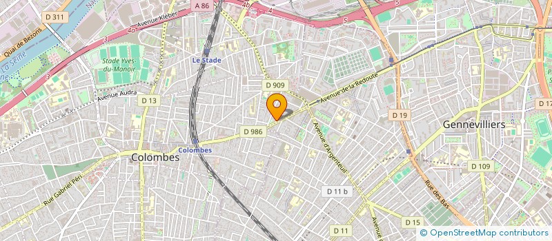 localisation de l'entreprise MONSIEUR KHALED AZAZEN  COLOMBES