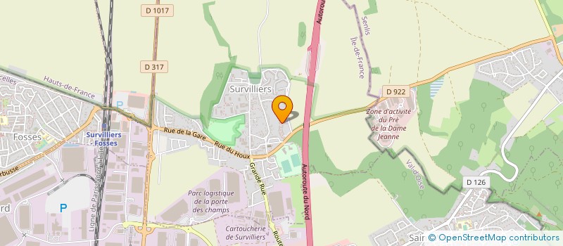 localisation de l'entreprise MONSIEUR KHALED BAKER  SURVILLIERS