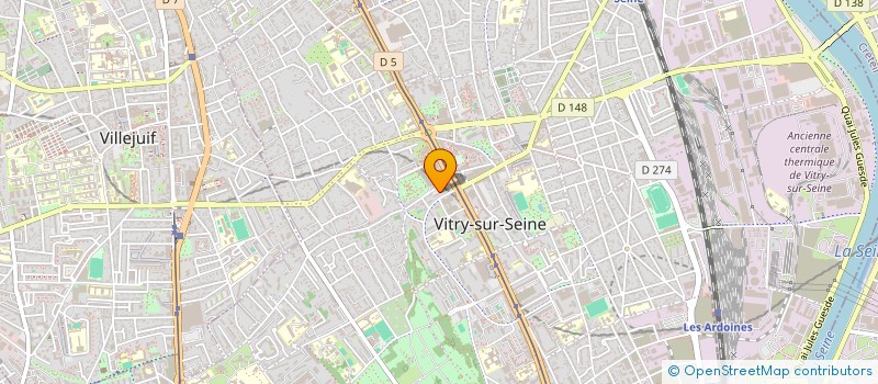 localisation de l'entreprise MONSIEUR KHALED BELJATTOU  VITRY-SUR-SEINE