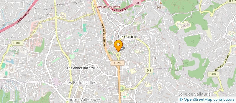 localisation de l'entreprise MONSIEUR KHALED BEN ABDESSALEM à LE CANNET