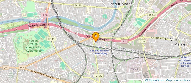 localisation de l'entreprise MONSIEUR KHALED BEN HAMIDA à CHAMPIGNY-SUR-MARNE