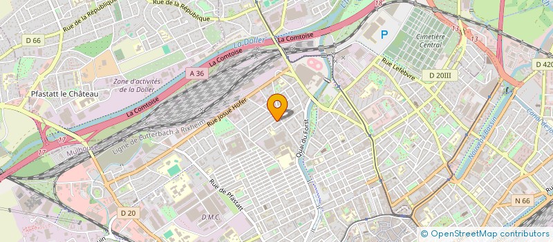 localisation de l'entreprise MONSIEUR KHALED BOUAFIA  MULHOUSE