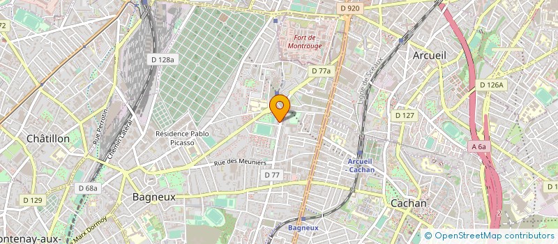 localisation de l'entreprise MONSIEUR KHALED BOUAJILA à BAGNEUX