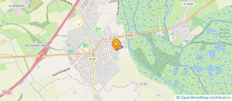 localisation de l'entreprise MONSIEUR KHALED BOUALI YOUCEF  TROARN