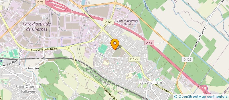 localisation de l'entreprise MONSIEUR KHALED BOUGHANMI  LA VERPILLIERE