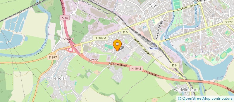 localisation de l'entreprise MONSIEUR KHALED BOUGI  SEDAN