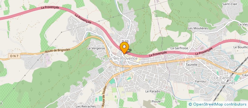 localisation de l'entreprise MONSIEUR KHALED BOUSSEBIE  LE LUC