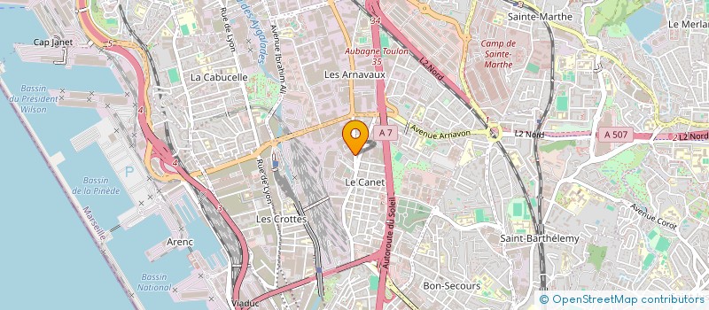 localisation de l'entreprise MONSIEUR KHALED BOUZANA  MARSEILLE