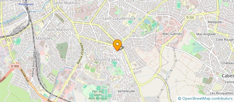 localisation de l'entreprise MONSIEUR KHALED DJARI  PERPIGNAN