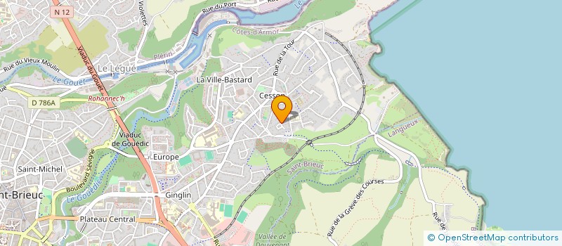 localisation de l'entreprise MONSIEUR KHALED DJEBLI à SAINT-BRIEUC