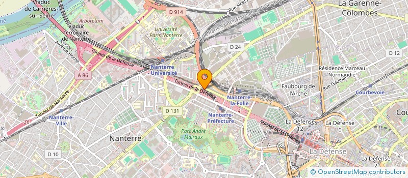 localisation de l'entreprise MONSIEUR KHALED EL AZEM à NANTERRE