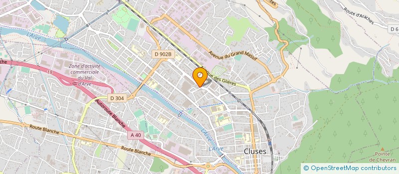 localisation de l'entreprise MONSIEUR KHALED GRANDI  CLUSES