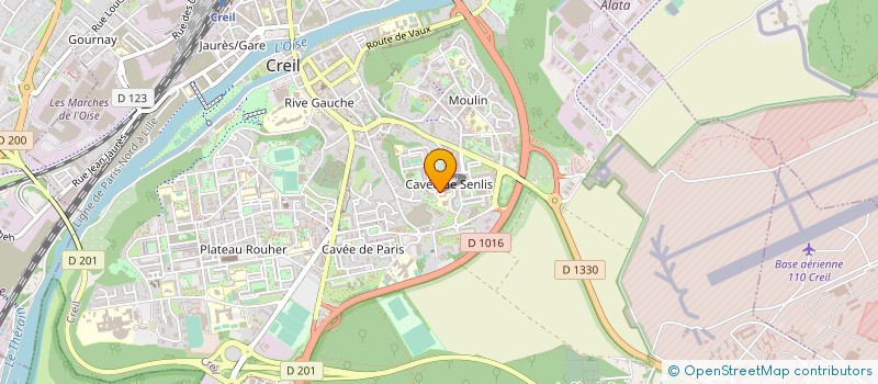 localisation de l'entreprise MONSIEUR KHALED HADJ MESSAOUD  CREIL