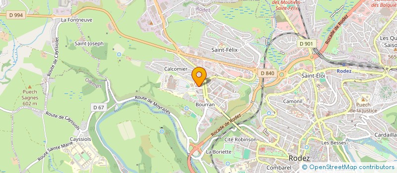 localisation de l'entreprise MONSIEUR KHALED HAMIDA  CALMONT