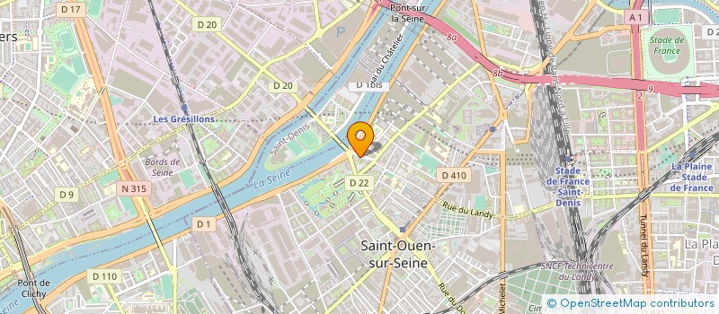 localisation de l'entreprise MONSIEUR KHALED HAMIS à SAINT-OUEN-SUR-SEINE