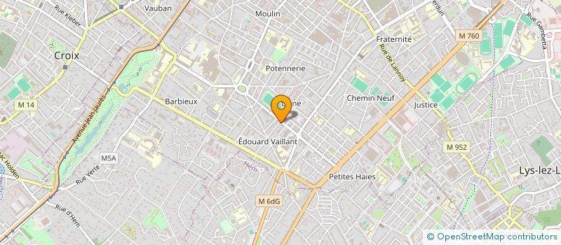 localisation de l'entreprise MONSIEUR KHALED HASSAINE  ROUBAIX