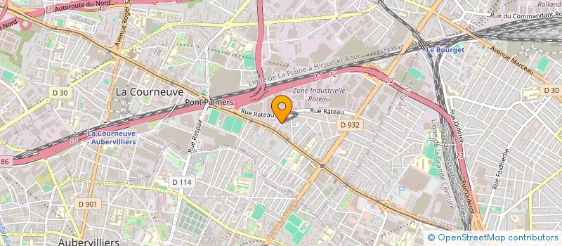 localisation de l'entreprise MONSIEUR KHALED HELLEL à LA COURNEUVE