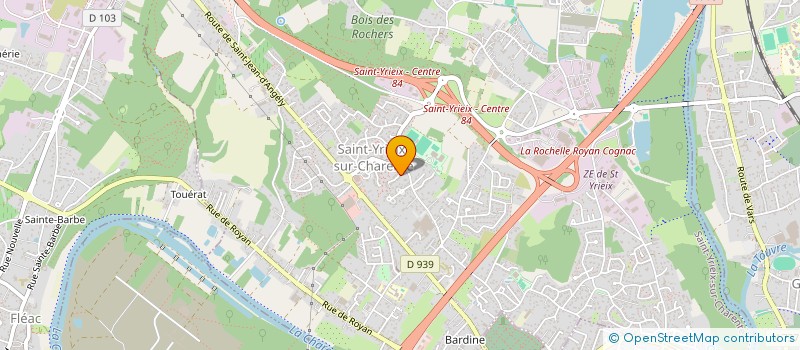 localisation de l'entreprise MONSIEUR KHALED JABEUR  SAINT-YRIEIX-SUR-CHARENTE