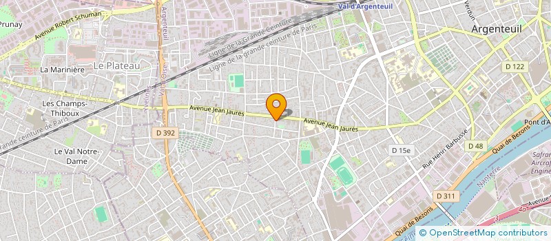 localisation de l'entreprise MONSIEUR KHALED JALLOUL  ARGENTEUIL