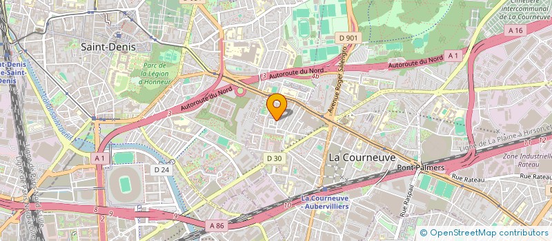 localisation de l'entreprise MONSIEUR KHALED KHARKHACHE à LA COURNEUVE