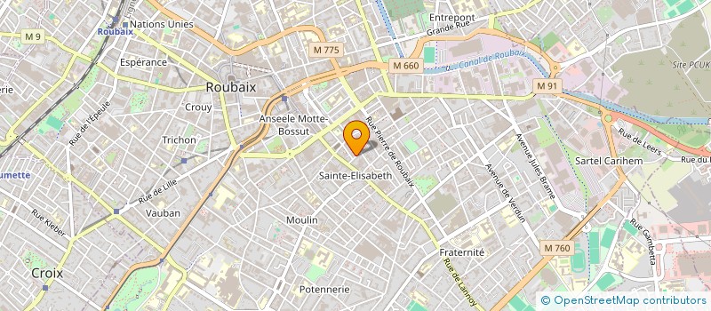 localisation de l'entreprise MONSIEUR KHALED LADGHEM CHIKOUCHE  ROUBAIX