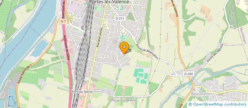 localisation de l'entreprise MONSIEUR KHALED MEGDICHE  PORTES-LES-VALENCE