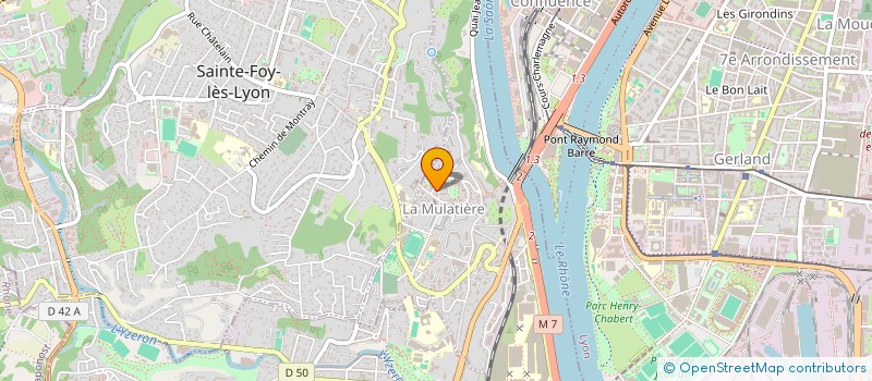 localisation de l'entreprise MONSIEUR KHALED OUDJEDOUB  LA MULATIERE