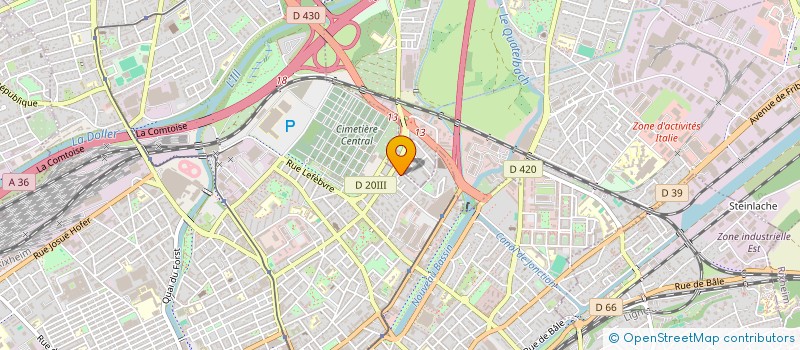 localisation de l'entreprise MONSIEUR KHALED RAOUDANE  MULHOUSE