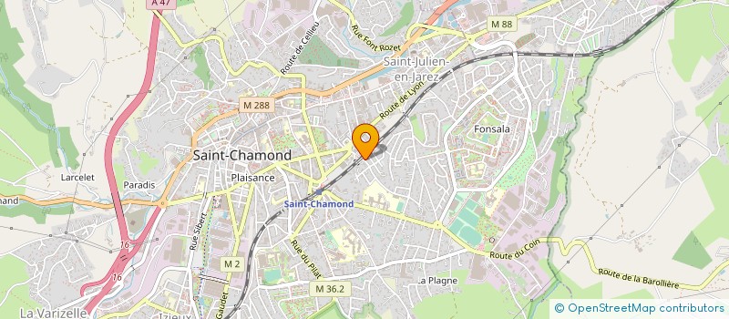 localisation de l'entreprise MONSIEUR KHALED TOURECHE à SAINT-CHAMOND