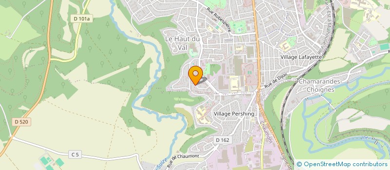 localisation de l'entreprise MONSIEUR KHALED WARASTA  CHAUMONT