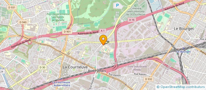 localisation de l'entreprise MONSIEUR KHALID ABDIN HUSSEIN à LA COURNEUVE
