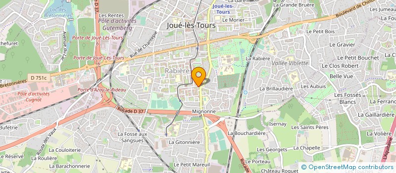 localisation de l'entreprise MONSIEUR KHALID AKNOUCH  JOUE-LES-TOURS