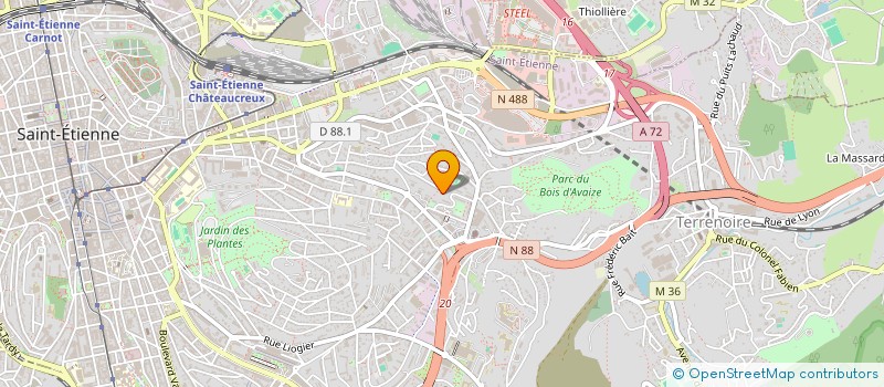 localisation de l'entreprise MONSIEUR KHALID ALEM  SAINT-ETIENNE