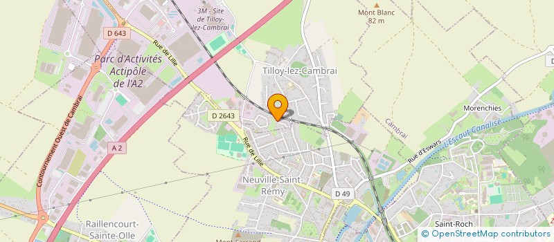 localisation de l'entreprise MONSIEUR KHALID ALOU  TILLOY-LEZ-CAMBRAI