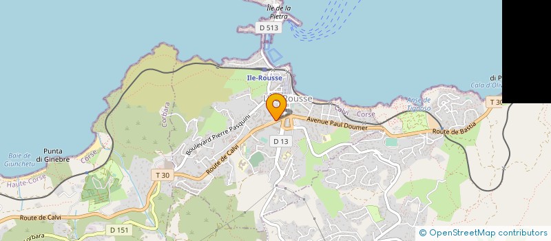 localisation de l'entreprise MONSIEUR KHALID AOULAD HADJ ACHARIF à L'ILE-ROUSSE