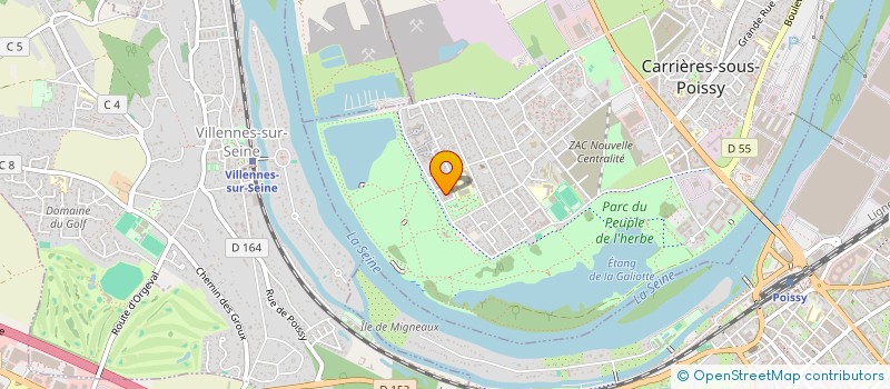 localisation de l'entreprise MONSIEUR KHALID AZAGAGH  CARRIERES-SOUS-POISSY