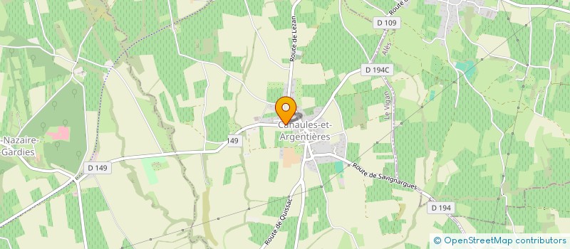 localisation de l'entreprise MONSIEUR KHALID BEN-DAI à CANAULES-ET-ARGENTIERES