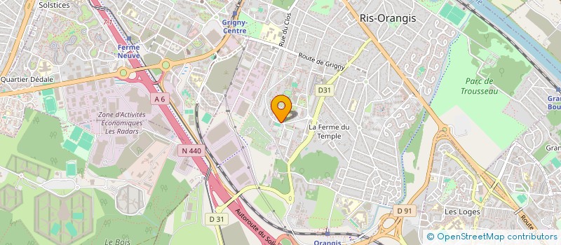 localisation de l'entreprise MONSIEUR KHALID BEN-HAMMOU  RIS-ORANGIS