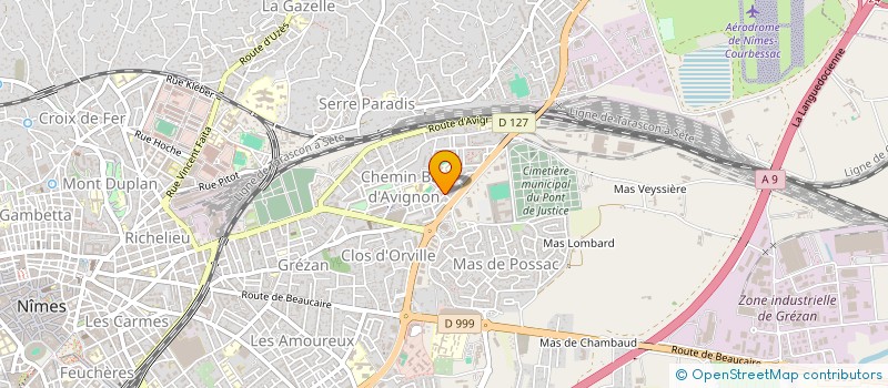 localisation de l'entreprise MONSIEUR KHALID BENNACEUR  NIMES