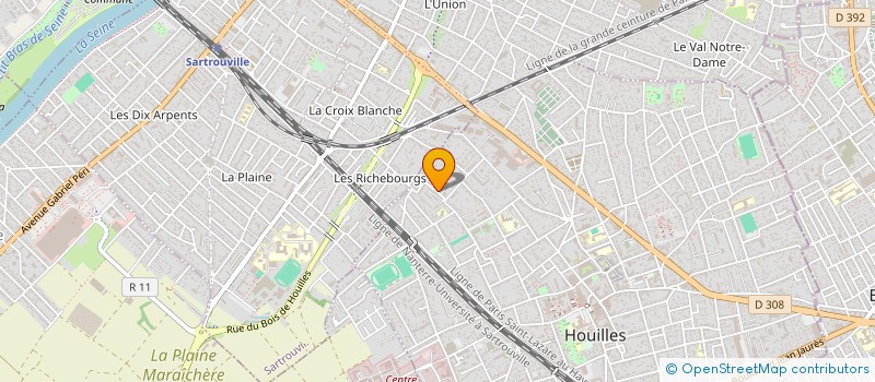 localisation de l'entreprise MONSIEUR KHALID BOUAM  HOUILLES