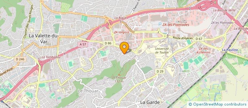 localisation de l'entreprise MONSIEUR KHALID BOUSTANE à LA VALETTE-DU-VAR