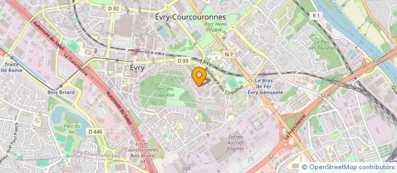 localisation de l'entreprise MONSIEUR KHALID BOUZROUD  EVRY-COURCOURONNES