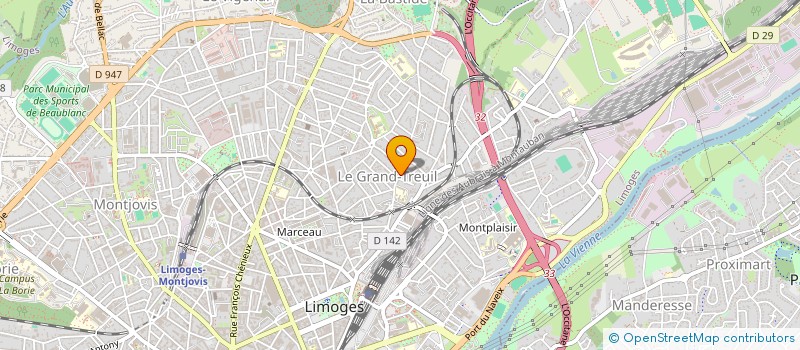 localisation de l'entreprise MONSIEUR KHALID BUUIZGARRNE à LIMOGES