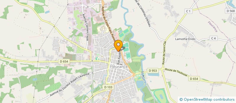 localisation de l'entreprise MONSIEUR KHALID EL MEKKAOUI  FLEURANCE