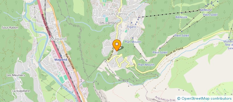 localisation de l'entreprise MONSIEUR KHALID ELGUAROUR  ARACHES-LA-FRASSE