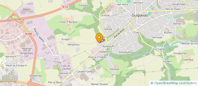 localisation de l'entreprise MONSIEUR KHALID GUENGUANE  GUIPAVAS