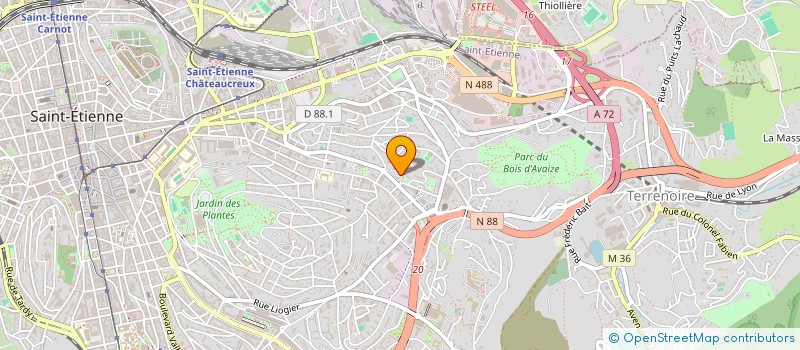 localisation de l'entreprise MONSIEUR KHALID HASHEMI  SAINT-ETIENNE