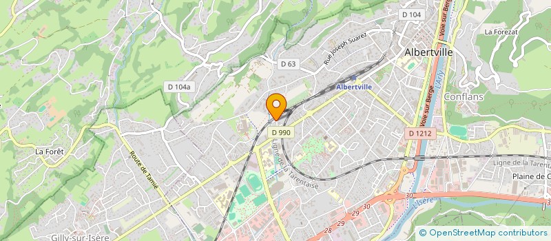 localisation de l'entreprise MONSIEUR KHALID HIDA  ALBERTVILLE